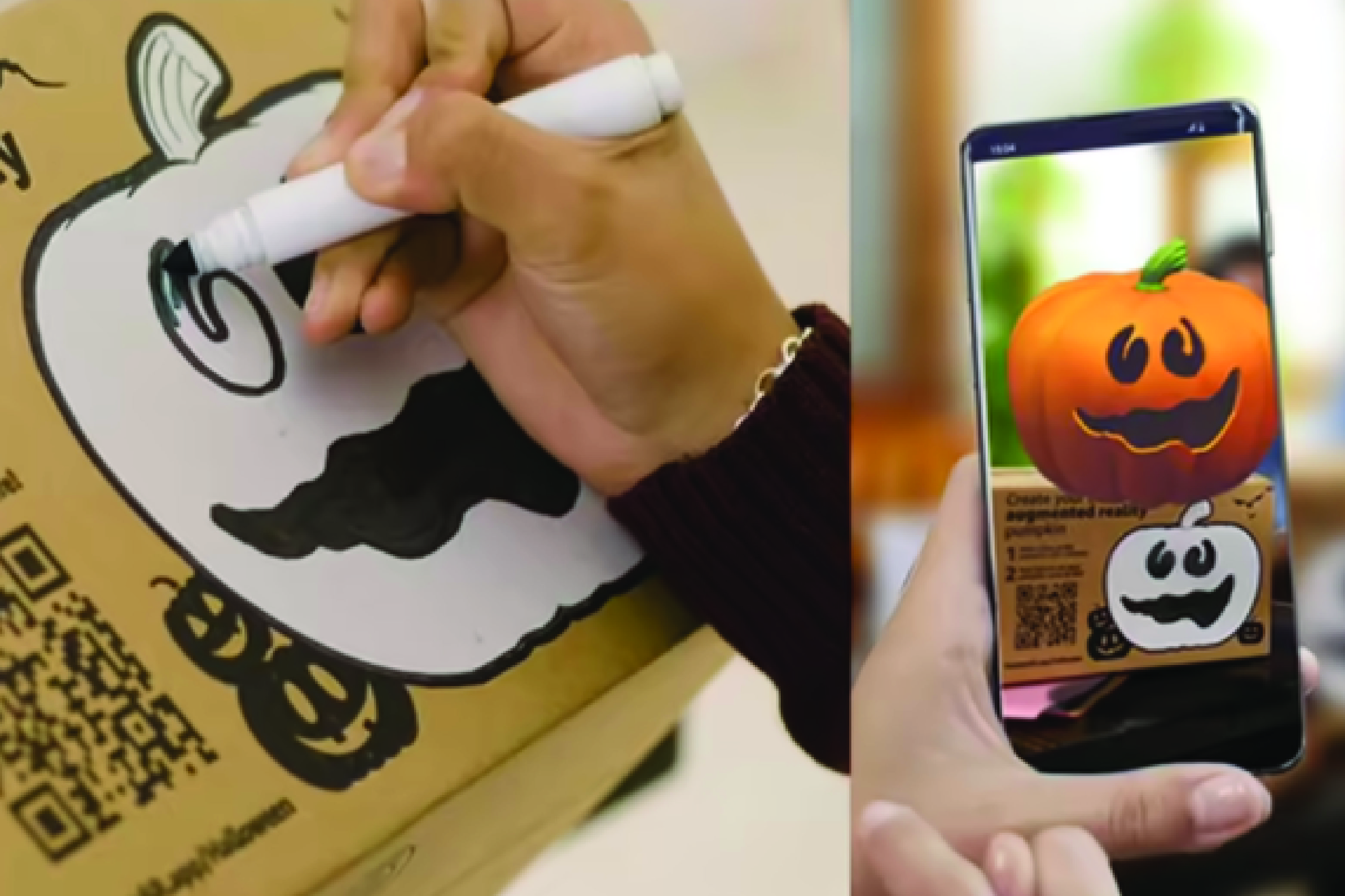 Amazon AR jack-o’-lantern Halloween Packaging